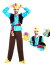 Aladdin Blue and Brown Adults Halloween Costume Fancy Dress Up