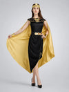 Gold & Black Roman Queen Adults Halloween Costume Dress Up