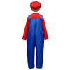 Junior Super Brothers, Plumber Kids Halloween Costume Fancy Dress Up