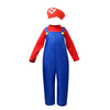 Junior Super Brothers, Plumber Kids Halloween Costume Fancy Dress Up