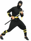 Yellow Dragon Ninja Adults Halloween Costume Fancy Dress Up