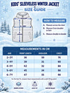 Green Bunny-Themed Quilted Hooded Sleeveless Winter Jacket for Kids