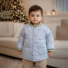 Grey & Olive Abstract Winter Jacket
