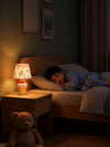 Pink ceramic Ice Cream Table side Bed Table Lamp, Kids Room Decor