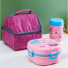 Pink Space Slice 2Pcs Stainless Steel Soup Box & Lunch Box With Bag