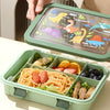 5 Sections Olive Dino Lunch Box