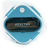 Blue & White Rounded Square Stainless Steel Lunch Box