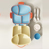 Blue Bread Slice Fun Themed Kids Lunch Box