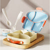 Blue Bread Slice Fun Themed Kids Lunch Box