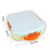 Blue Bread Slice Fun Themed Kids Lunch Box