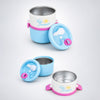 Blue Hot Summer Double Decker Stainless Steel Lunch Box