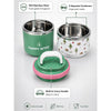 Forest Bear Happy Bites Double Decker Stainless Steel Lunch Box