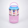 Fruity Happy Bites Double Decker Stainless Steel Lunch Box