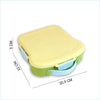 Pastel Mint Bread Slice Fun Themed Lunch Box