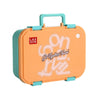 Orange Travel Theme Stainless Steel Lunch Box