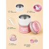 Pink Happy Bites Double Decker Stainless Steel Lunch Box