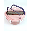 Pink & Purple Rounded Square Stainless Steel Lunch Box