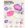 Pink Flap Happy Bites Bento Lunch Box