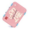 Pink Travel Theme Stainless Steel Lunch Box
