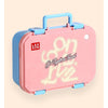 Pink Travel Theme Stainless Steel Lunch Box