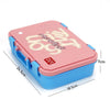 Pink Travel Theme Stainless Steel Lunch Box