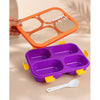 Purple Orange 4 Sections Big Lunch Box