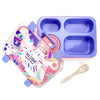 Purple Meow Compact Lunch Box