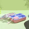 Purple Meow Compact Lunch Box