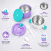 Purple Hot Summer Double Decker Stainless Steel Lunch Box