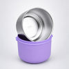 Purple Hot Summer Double Decker Stainless Steel Lunch Box