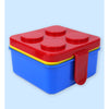2Pcs Square Red Lego Lid BPA Free Plastic Lunch Box Plus Cup Bottle