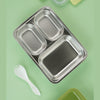 Rock Dino Green Big Size Stainless Steel Lunch Box