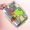 Rock Dino Green Big Size Stainless Steel Lunch Box