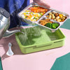 Rock Dino Green Big Size Stainless Steel Lunch Box