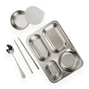 Orange Travel Theme Stainless Steel Lunch Box