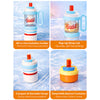 Light Blue White 4 in 1 Water Bottle , infuser & mini snack box | 1000ml