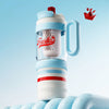 Light Blue White 4 in 1 Water Bottle , infuser & mini snack box | 1000ml