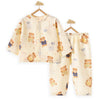 Mustard & Blue Ted Organic Crushed Soft Muslin Cotton Nightsuit