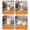 Pink White 4 in 1 Water Bottle , infuser & mini snack box | 1000ml