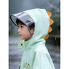 3D Dino Face & Tail Knee Length Raincoat for Kids