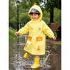 Yellow Duck 3D Paw Knee Length Raincoat for Kids