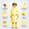 Yellow Duck 3D Paw Knee Length Raincoat for Kids