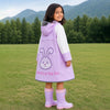 Bunny Pocket Knee-Length Raincoat for Kids