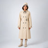 Cream Trench Coat Style Raincoat for Kids & Teens