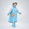 Fox Pocket Knee-Length Raincoat for Kids