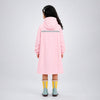 Pink Giraffe Knee Length Raincoat for Kids