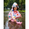 Pink Sunshine Doodle  Knee-Length Raincoat for Kids