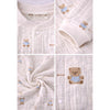 Cream Teddy All-Over Print Full Sleeves Jumpsuit Hoodie Romper