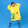Bright Yellow 3d Dino Theme Raincoat for Kids - Little Surprise BoxBright Yellow 3d Dino Theme Raincoat for Kids