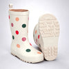 Ms. Swiss Dots ,  Flexible Rubber Rain Gumboots for Toddlers and Kids
